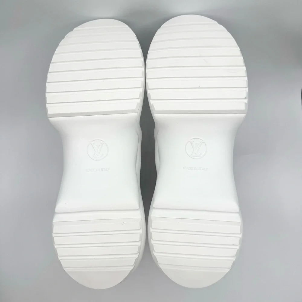 NEW Louis Vuitton Archlight Beige Monogram Jacquard Chunky Sole Sneakers Shoes
